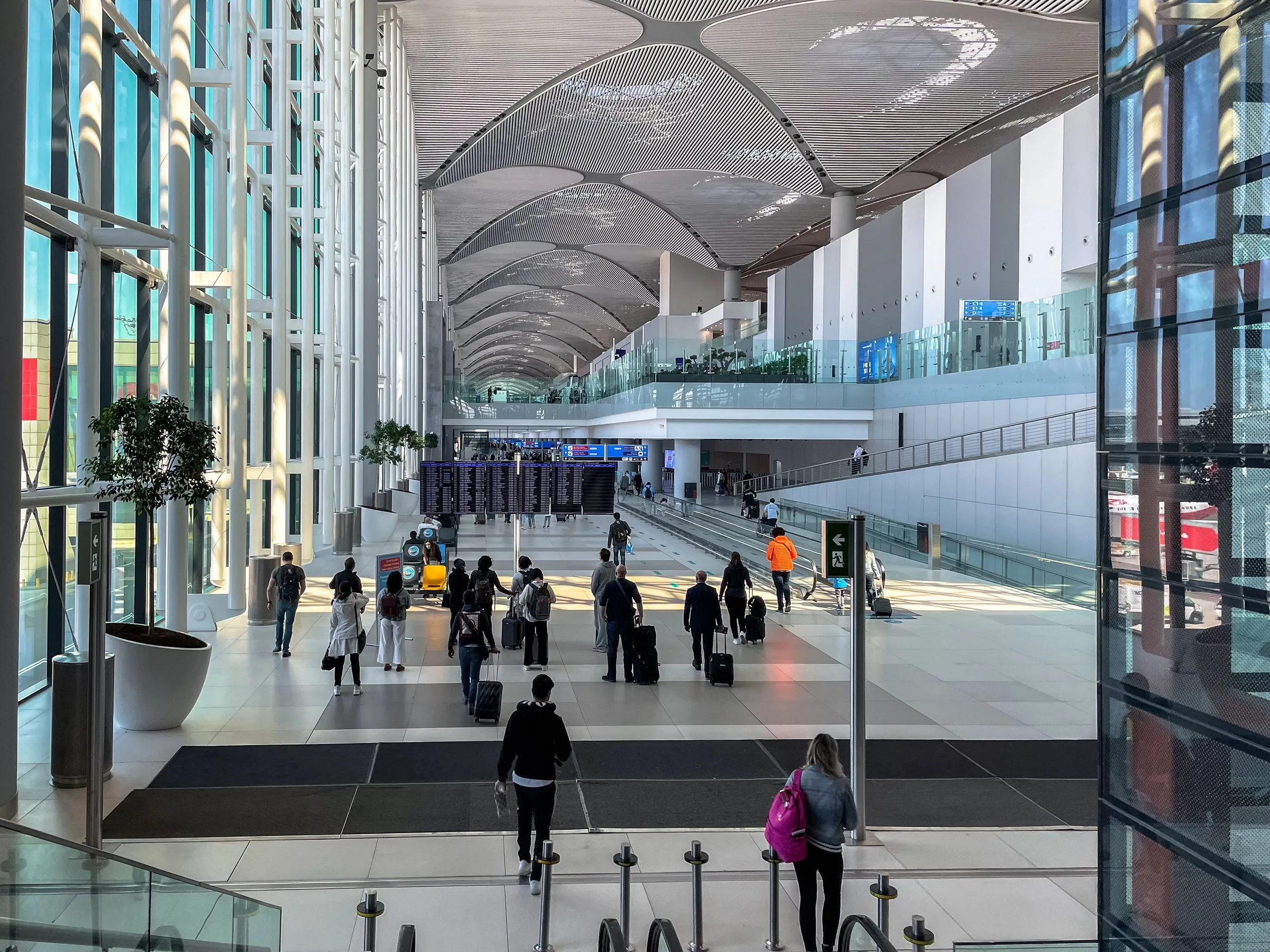 The hall of Istanbul Airport
