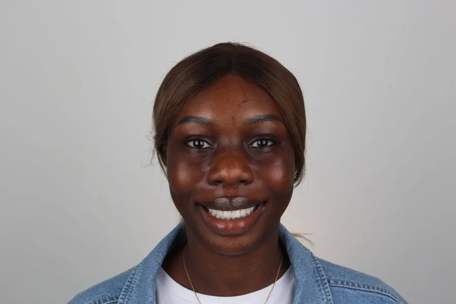 Patient smiling after treatment