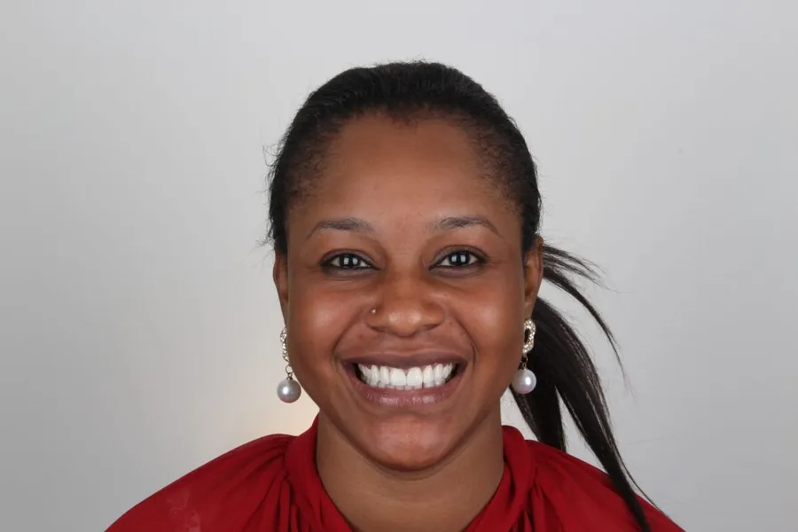 Patient smiling after treatment