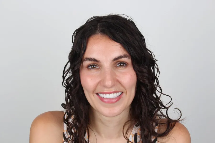 Patient smiling after treatment