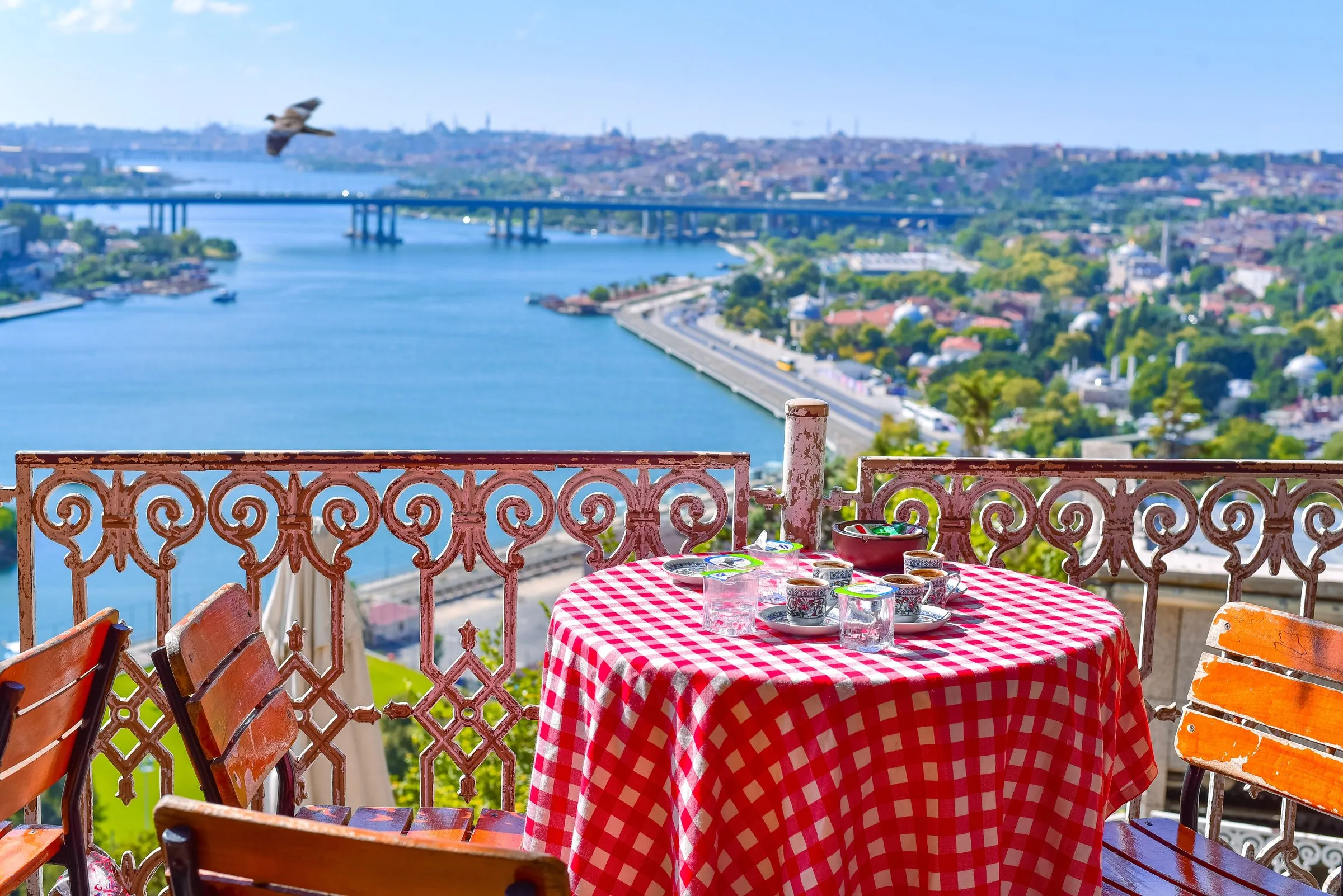 Turkish coffee above the Golden Horn
